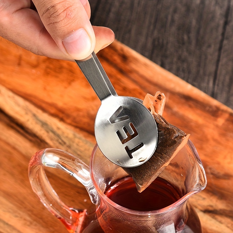 Ice Bucket Silver - 1pc Tea Bag Squeezer Stainless Steel