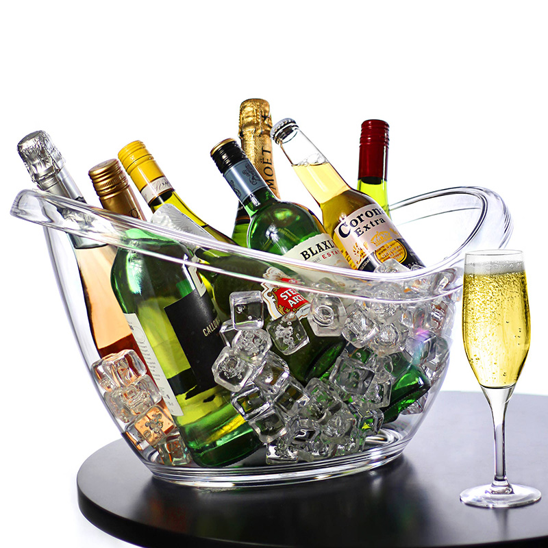 Wine Mix With Beer - Non-LED Boat Style Ice Bucket for