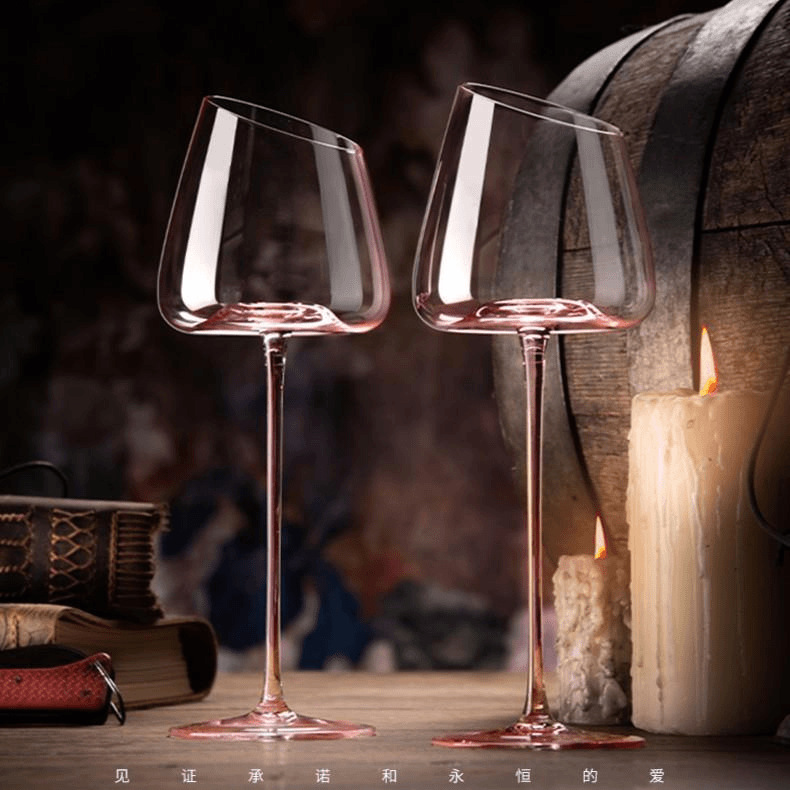 Wine Or Beer - French Pink Flamingo Red Wine Glasses