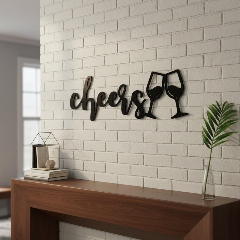 Wine Or Beer - To Wine Lovers: 1 Metal Wall