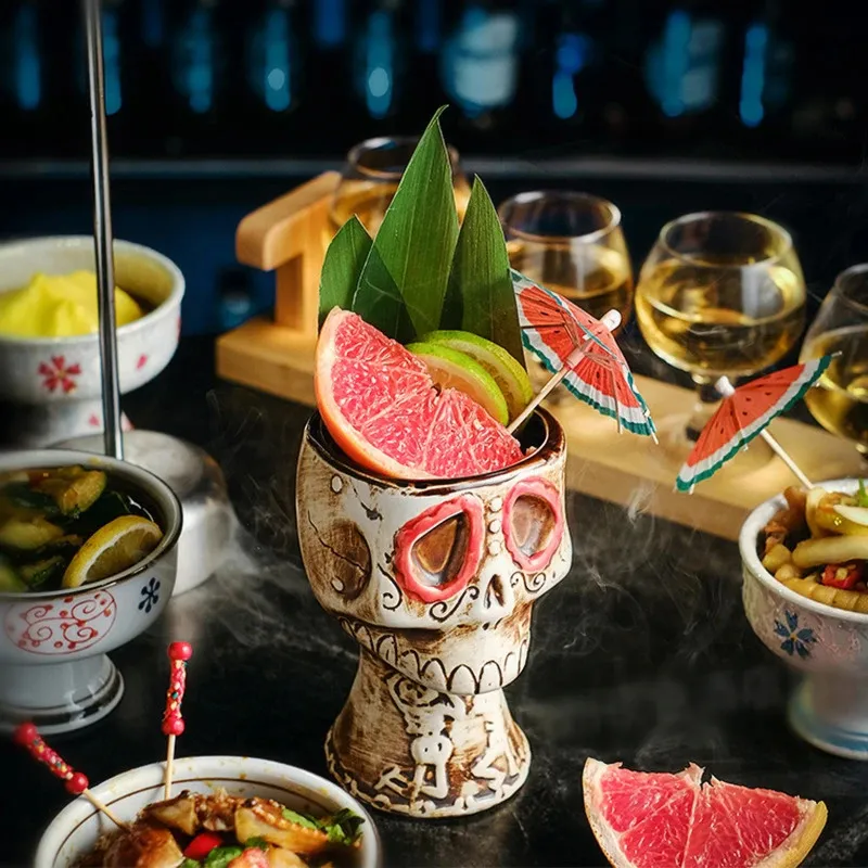 Wine Mix With Beer - 480ml Halloween Party Skull Cocktail Glass