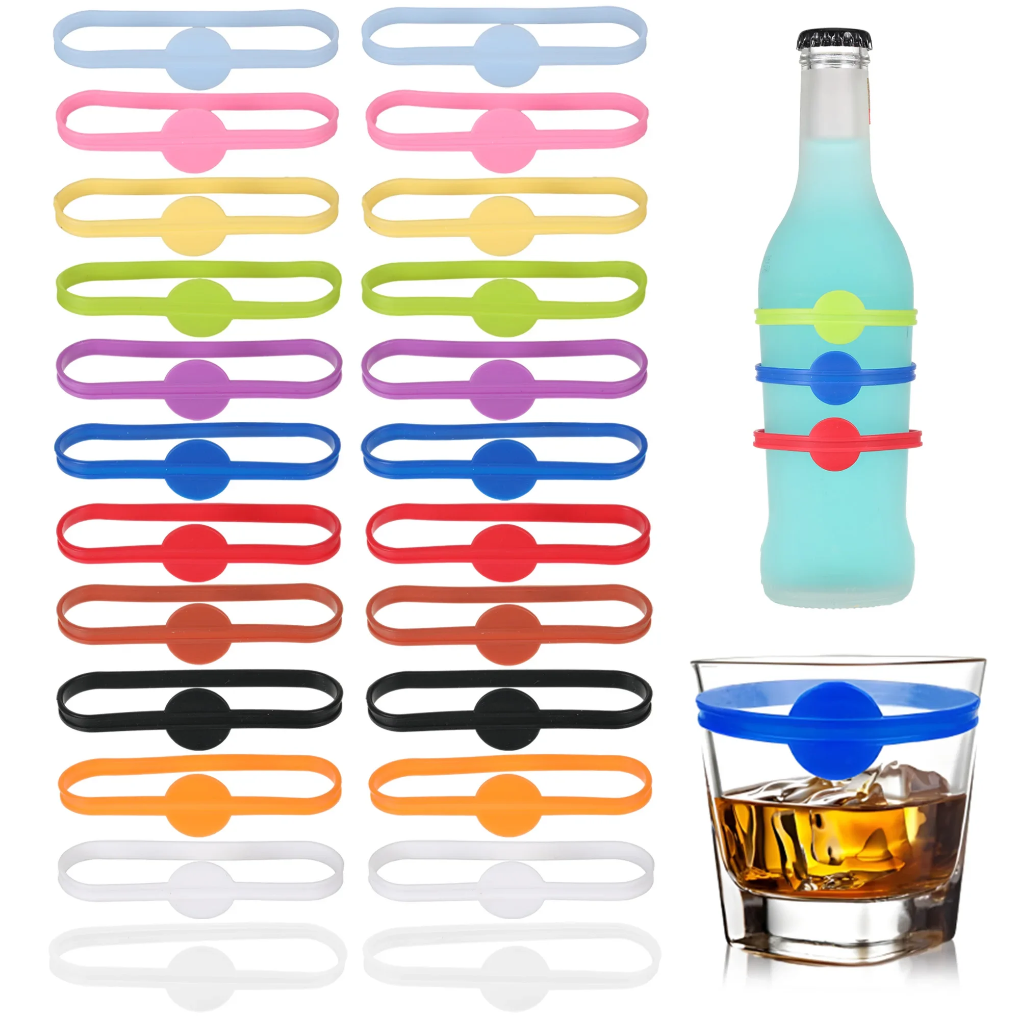 Wine Or Beer - 24pcs Wine Labels Glasses Drinking Marker
