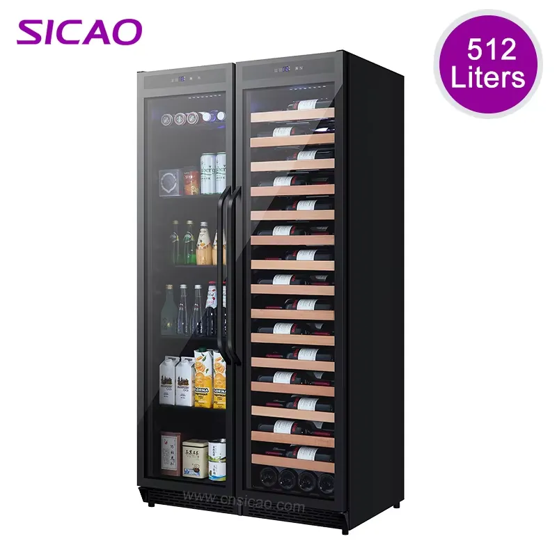 Wine Mix With Beer - Built In Beverage Fridge Double Door
