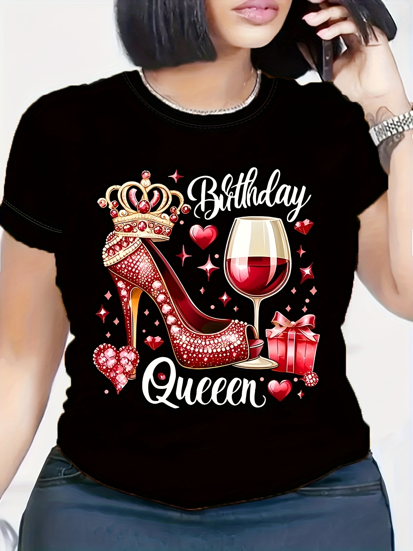 Red Birthday Queen Women's Hig - Wine Or Beer review and price