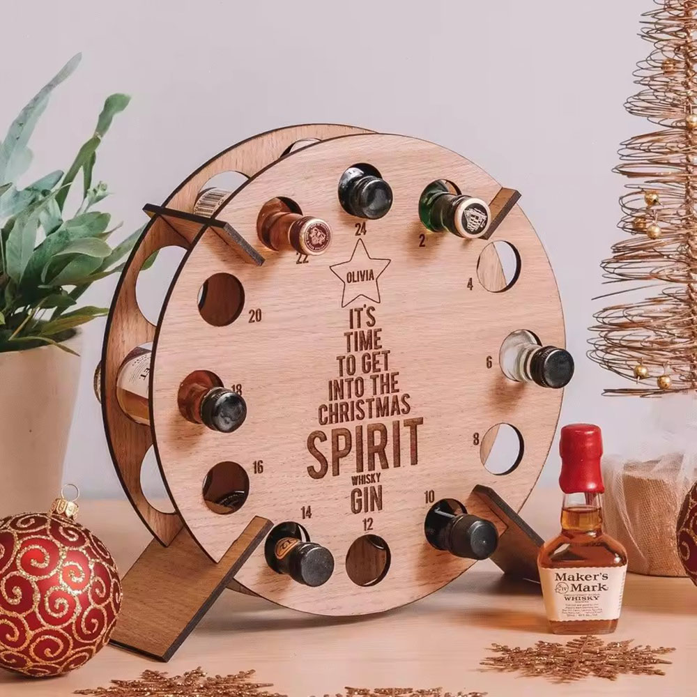 Christmas Tree Wooden Wine Rac - Wine Beer Rack review and price