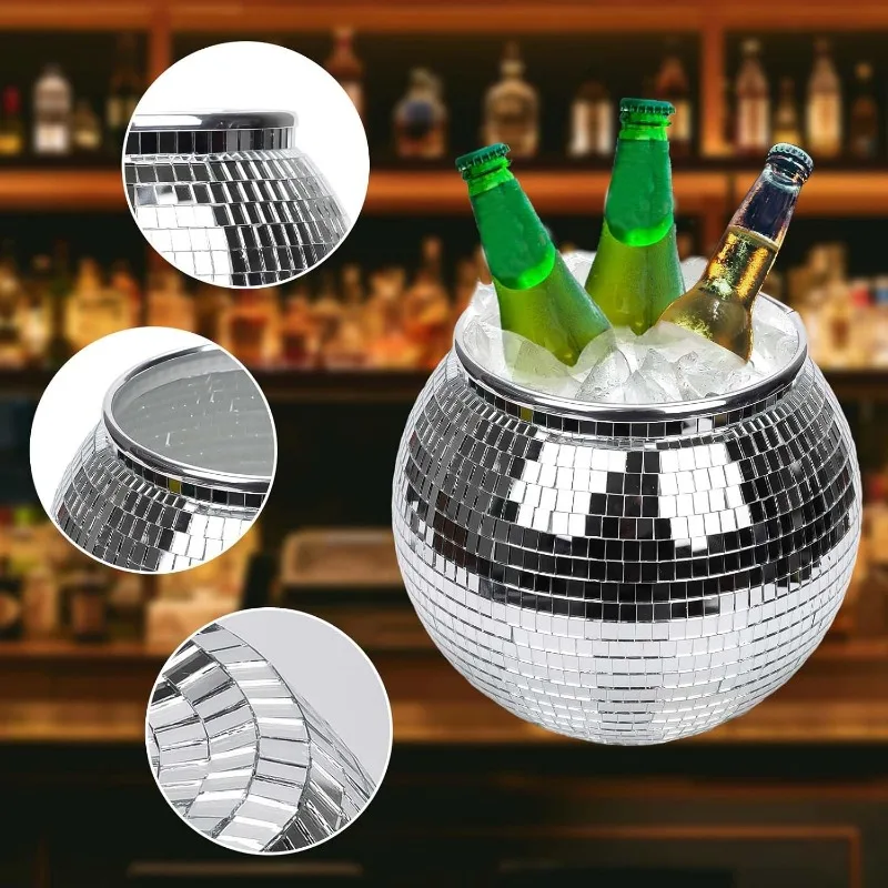 Disco Ice Ball Bucket Mirror S - Ice Bucket Silver review and price