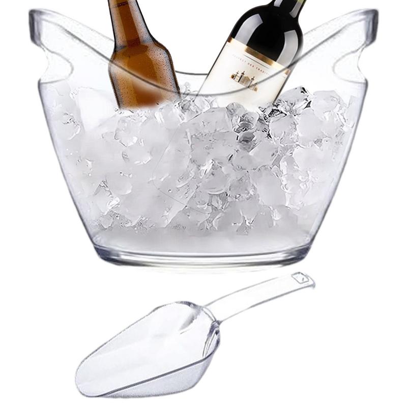 Clear Ice Bucket Beverage Tub  - Ice Bucket Silver review and price