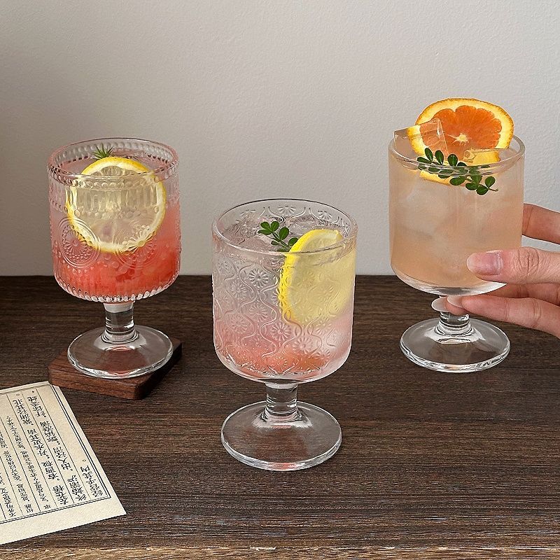 4pcs Set Vintage Embossed Mixe - Wine Mix With Beer review and price