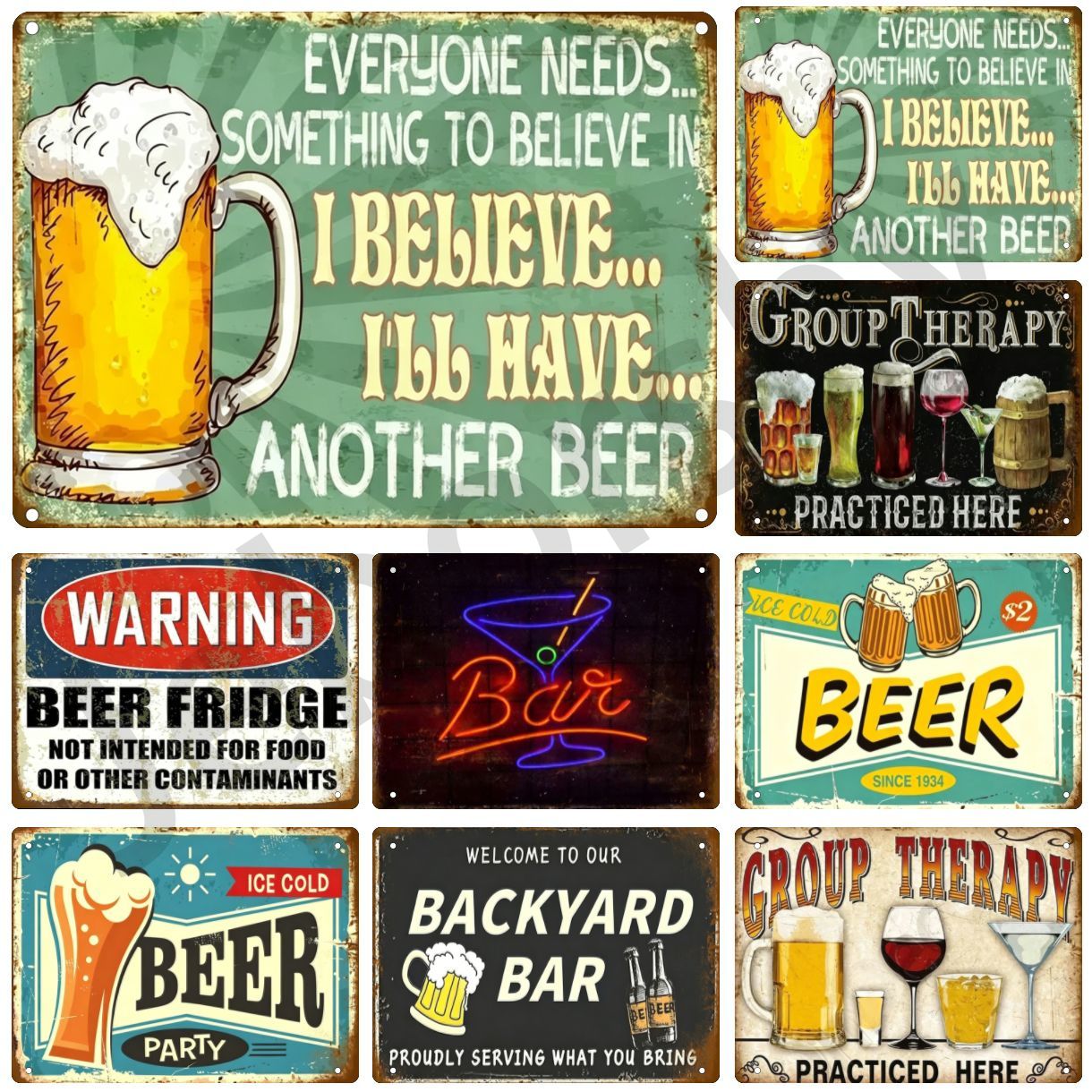 Metal Sign Whiskey Wine Alcoho - Wine Beer Brand review and price