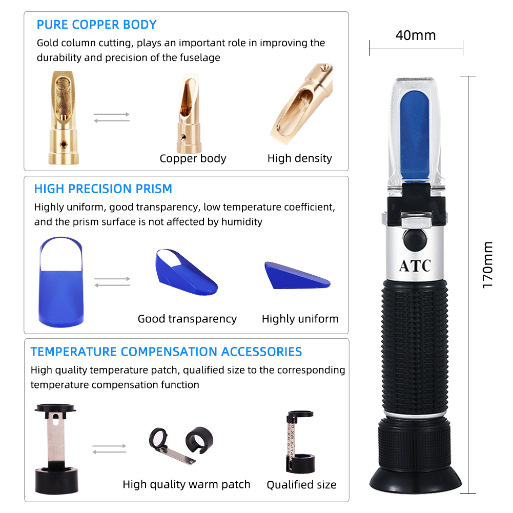 Refractometer Beer Wort Dual 0 - Wine N Beer review and price