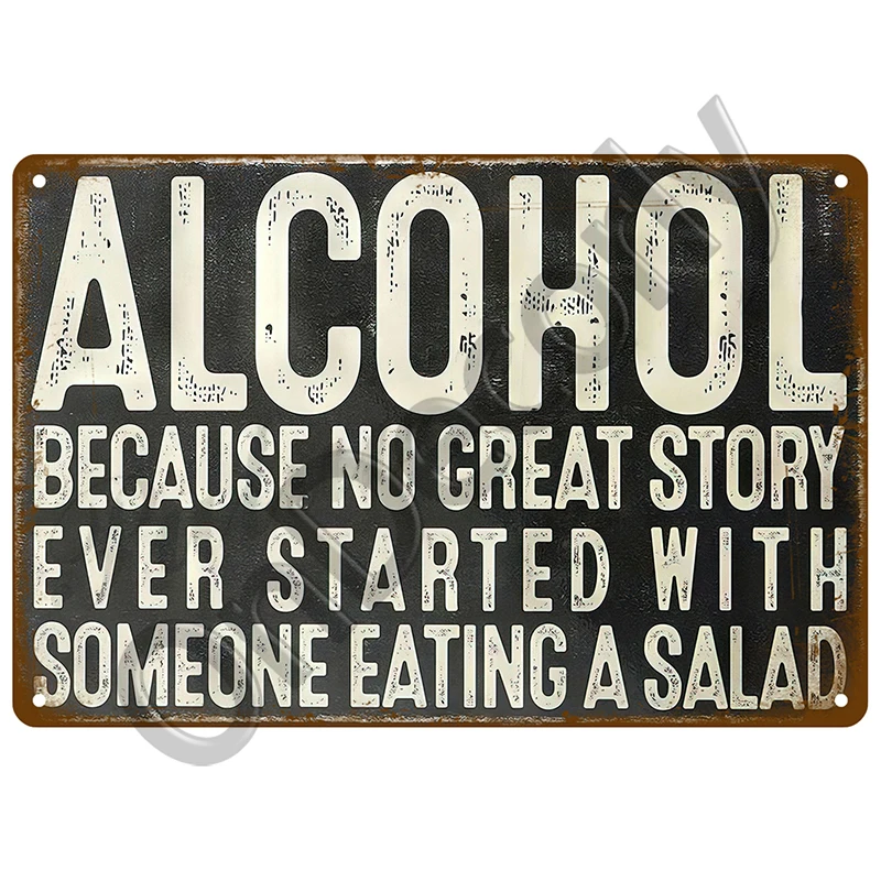 Metal Sign Whiskey Wine Alcoho - Wine Beer Brand review and price