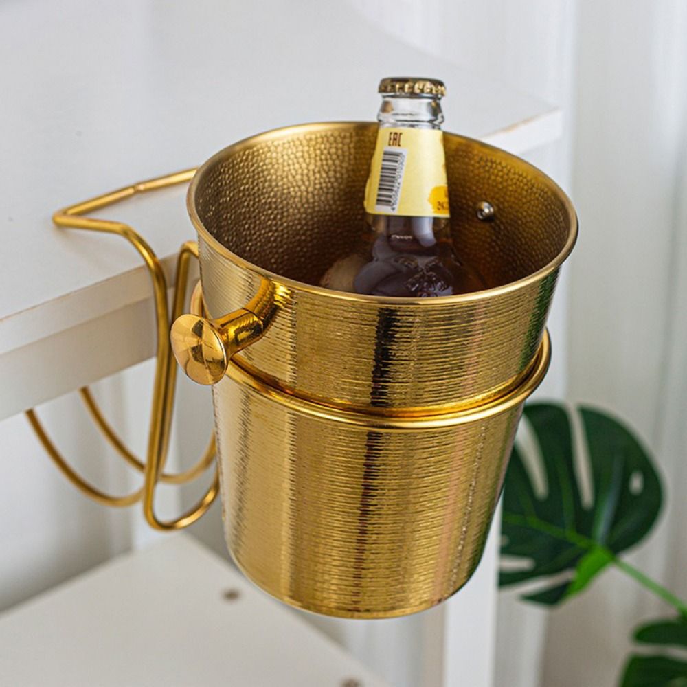 Portable Stainless Steel Ice B - Ice Bucket Silver review and price