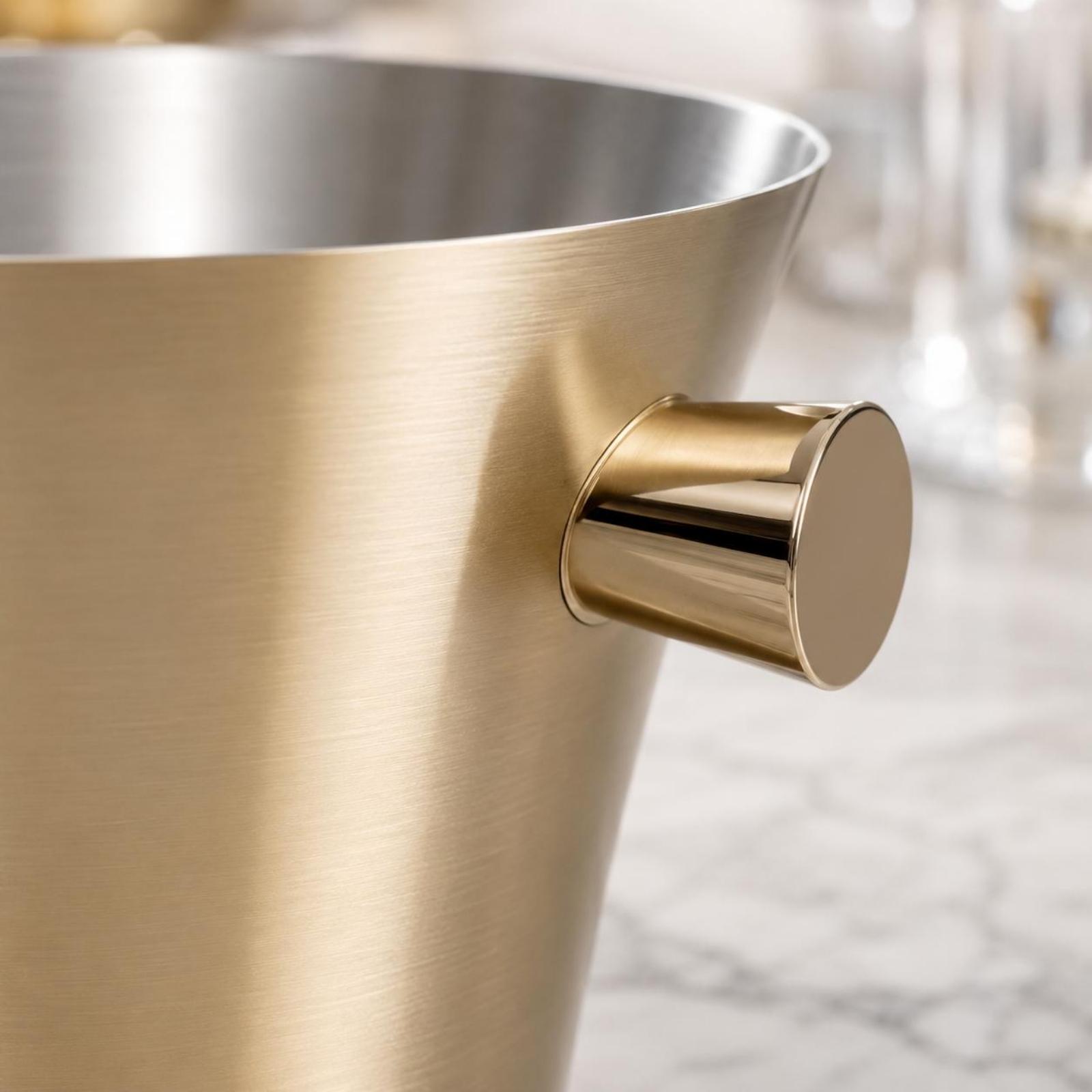Stainless Steel Ice Pail Gold- - Ice Bucket Silver review and price