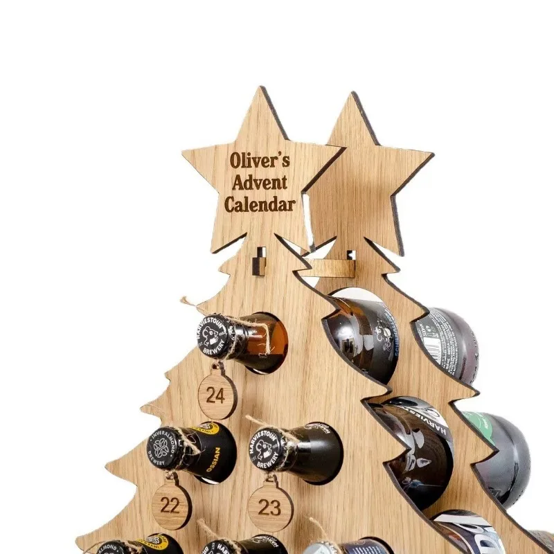 Christmas Tree Wooden Wine Rac - Wine Beer Rack review and price